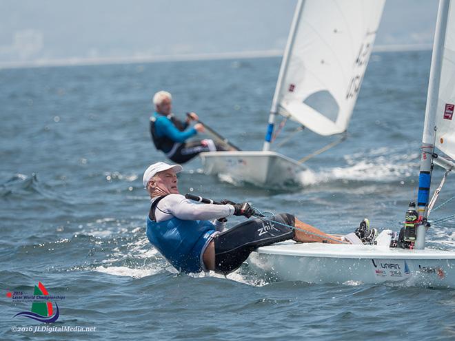 2016 Laser Standard Masters World Championship - Fleet in action © JLDigitalMedia.net